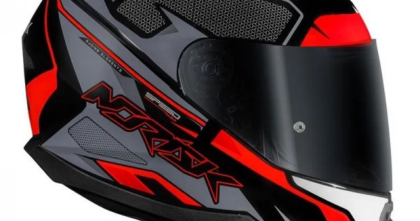 CAPACETE NORISK FF802 RAZOR SPEEDMAX PRETO CINZA LARANJA
